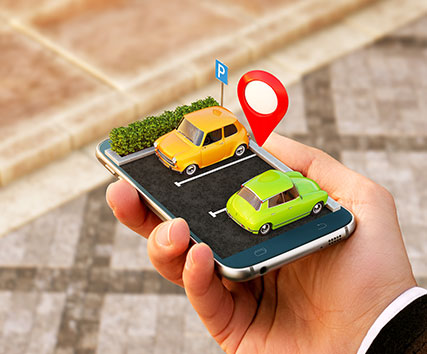 spots detection in smart parking app